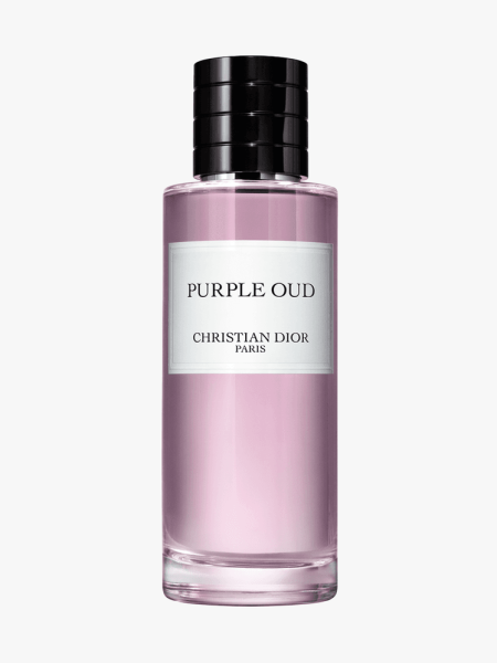 Dior La Collection Privée Purple Oud Eau de Parfum in branded component on a light gray background
