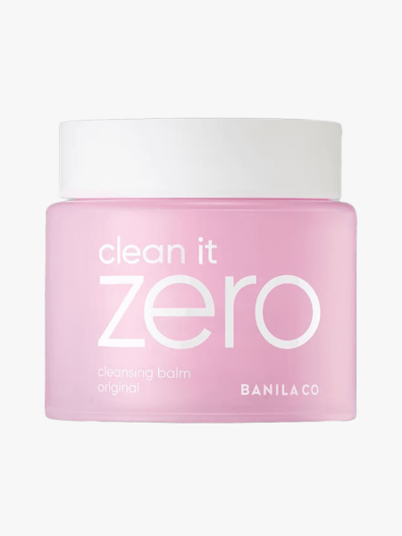Banila Co Clean It Zero Original Cleansing Balm in branded tub component on a light gray background