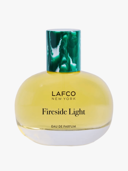 LAFCO Fireside Light Eau de Parfum in branded component on a light gray background