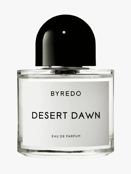 Byredo Desert Dawn Eau de Parfum in branded component on a light gray background