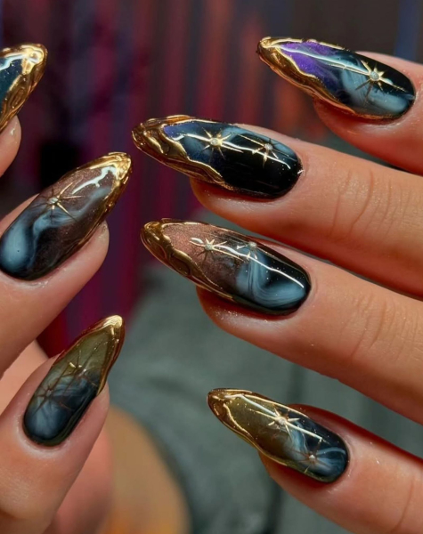 fall nail art trends 2026 Celestial Nails