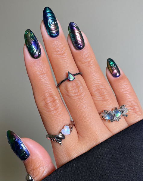 fall nail art trends 2026 Celestial Nails
